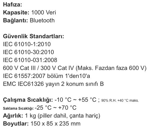 Megger MFT1835 Çok Fonksiyonlu Test Cihazı 14 Fonksiyon